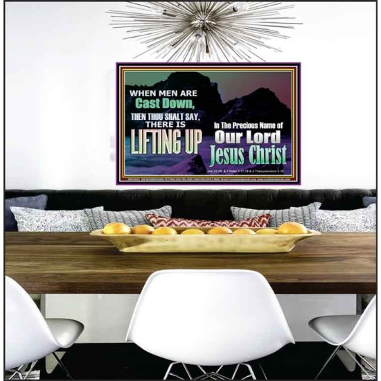 THOU SHALL SAY LIFTING UP  Ultimate Inspirational Wall Art Picture  GWPEACE10353  