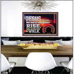 BE MADE WHOLE IN THE MIGHTY NAME OF JESUS CHRIST  Sanctuary Wall Picture  GWPEACE10361  "14X12"