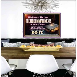KEEP THE TEN COMMANDMENTS FERVENTLY  Ultimate Power Poster  GWPEACE10374  "14X12"