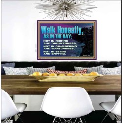 WALK HONESTLY ALL THE TIME  Eternal Power Picture  GWPEACE10385  "14X12"