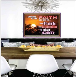 ACCORDING TO YOUR FAITH BE IT UNTO YOU  Children Room  GWPEACE10387  "14X12"