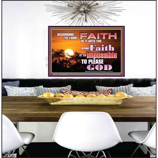 ACCORDING TO YOUR FAITH BE IT UNTO YOU  Children Room  GWPEACE10387  