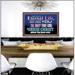 CHRIST JESUS THE ONLY WAY TO ETERNAL LIFE  Sanctuary Wall Poster  GWPEACE10397  "14X12"