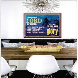 I WILL FILL THIS HOUSE WITH GLORY  Righteous Living Christian Poster  GWPEACE10420  "14X12"