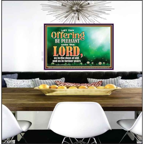 LET THY OFFERING BE PLEASANT UNTO THE LORD  Eternal Power Poster  GWPEACE10421  