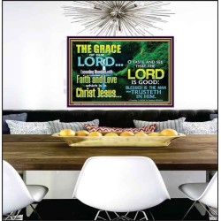 SEEK THE EXCEEDING ABUNDANT FAITH AND LOVE IN CHRIST JESUS  Ultimate Inspirational Wall Art Poster  GWPEACE10425  "14X12"