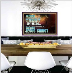 THE PRECIOUS NAME OF OUR LORD JESUS CHRIST  Bible Verse Art Prints  GWPEACE10432  "14X12"
