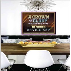 CROWN OF GLORY FOR OVERCOMERS  Scriptures Décor Wall Art  GWPEACE10440  "14X12"