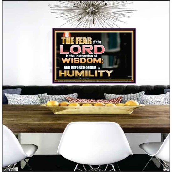 BEFORE HONOUR IS HUMILITY  Scriptural Poster Signs  GWPEACE10455  