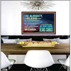 DO YOU WANT BLESSINGS OF THE DEEP  Christian Quote Poster  GWPEACE10463  "14X12"