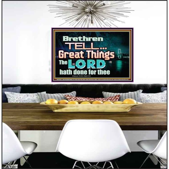THE LORD DOETH GREAT THINGS  Bible Verse Poster  GWPEACE10481  
