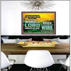 THE WORD OF THE LORD ENDURETH FOR EVER  Christian Wall Décor Poster  GWPEACE10493  "14X12"