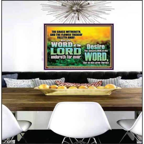 THE WORD OF THE LORD ENDURETH FOR EVER  Christian Wall Décor Poster  GWPEACE10493  