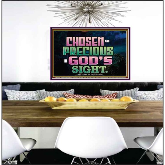 CHOSEN AND PRECIOUS IN THE SIGHT OF GOD  Modern Christian Wall Décor Poster  GWPEACE10494  