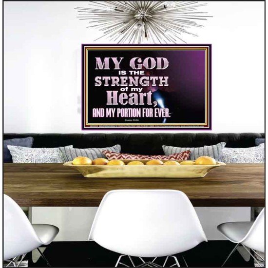 JEHOVAH THE STRENGTH OF MY HEART  Bible Verses Wall Art & Decor   GWPEACE10513  