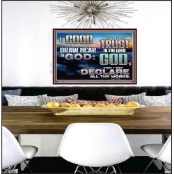 DRAW NEARER TO THE LIVING GOD  Bible Verses Poster  GWPEACE10514  "14X12"