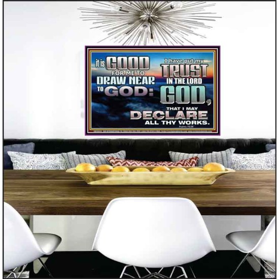 DRAW NEARER TO THE LIVING GOD  Bible Verses Poster  GWPEACE10514  