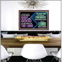 DO THAT WHICH IS RIGHT AND GOOD IN THE SIGHT OF THE LORD  Righteous Living Christian Poster  GWPEACE10533  "14X12"