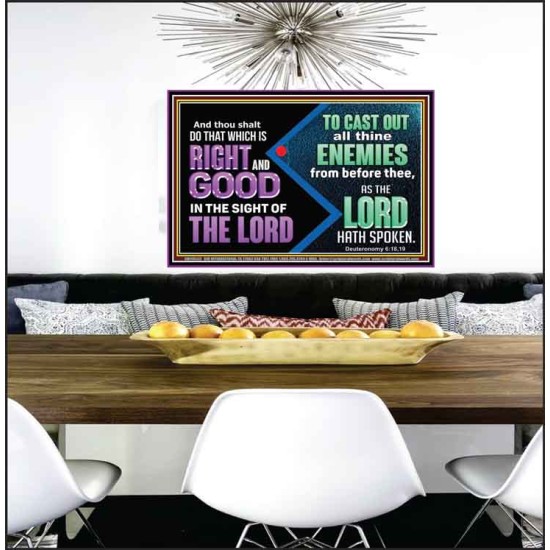 DO THAT WHICH IS RIGHT AND GOOD IN THE SIGHT OF THE LORD  Righteous Living Christian Poster  GWPEACE10533  