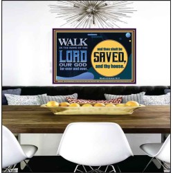 WALK IN THE NAME OF THE LORD JEHOVAH  Christian Art Poster  GWPEACE10545  "14X12"