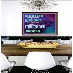 TWO ARE BETTER THAN ONE  Contemporary Christian Wall Art Poster  GWPEACE10548  "14X12"