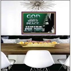 GOD SHALL GIVE YOU AN ANSWER OF PEACE  Christian Art Poster  GWPEACE10569  "14X12"