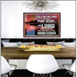 CALL ON THE LORD OUT OF A PURE HEART  Scriptural Décor  GWPEACE10576  "14X12"