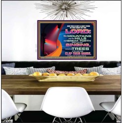 YOU WILL GO OUT WITH JOY AND BE GUIDED IN PEACE  Custom Inspiration Bible Verse Poster  GWPEACE10618  