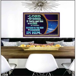 BLESSED IS THE MAN THAT TRUSTETH IN THE LORD  Scripture Wall Art  GWPEACE10641  "14X12"