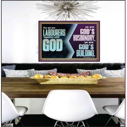 BE GOD'S HUSBANDRY AND GOD'S BUILDING  Large Scriptural Wall Art  GWPEACE10643  "14X12"
