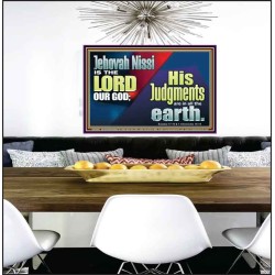 JEHOVAH NISSI IS THE LORD OUR GOD  Sanctuary Wall Poster  GWPEACE10661  "14X12"