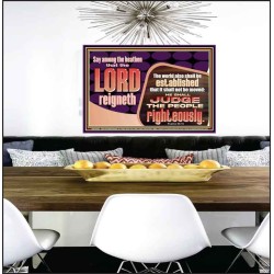 THE LORD IS A DEPENDABLE RIGHTEOUS JUDGE VERY FAITHFUL GOD  Unique Power Bible Poster  GWPEACE10682  "14X12"