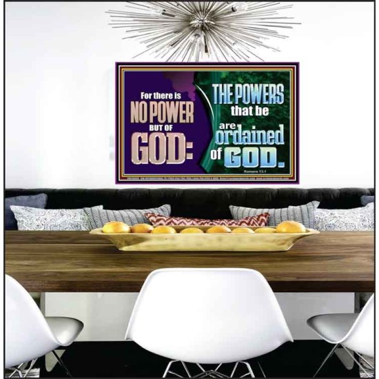 THERE IS NO POWER BUT OF GOD THE POWERS THAT BE ARE ORDAINED OF GOD  Church Poster  GWPEACE10686  