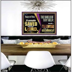 O PEOPLE SAVED BY THE LORD  Children Room Wall Poster  GWPEACE10699  "14X12"