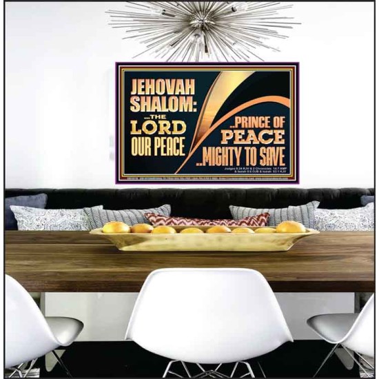 JEHOVAHSHALOM THE LORD OUR PEACE PRINCE OF PEACE  Church Poster  GWPEACE10716  