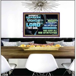 DILIGENTLY HEARKEN TO THE VOICE OF THE LORD THY GOD  Children Room  GWPEACE10717  "14X12"