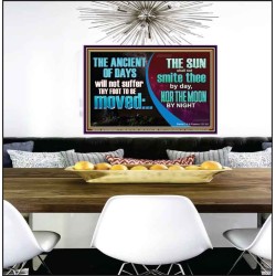 THE ANCIENT OF DAYS WILL NOT SUFFER THY FOOT TO BE MOVED  Scripture Wall Art  GWPEACE10728  "14X12"