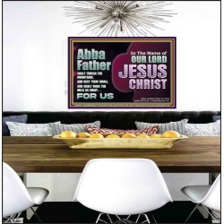 ABBA FATHER SHALT THRESH THE MOUNTAINS AND BEAT THEM SMALL  Christian Poster Wall Art  GWPEACE10739  "14X12"