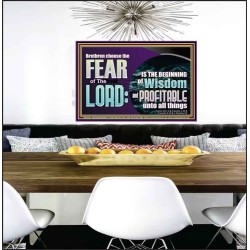 BRETHREN CHOOSE THE FEAR OF THE LORD  Scripture Art Work  GWPEACE10766  "14X12"