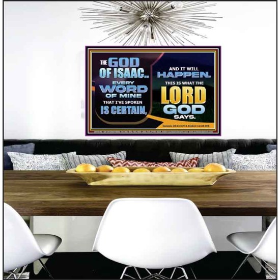 THE WORD OF THE LORD IS CERTAIN AND IT WILL HAPPEN  Modern Christian Wall Décor  GWPEACE10780  