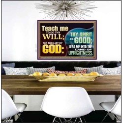 THY SPIRIT IS GOOD LEAD ME INTO THE LAND OF UPRIGHTNESS  Unique Power Bible Poster  GWPEACE11924  "14X12"