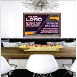 THE DAY OF THE LORD IS GREAT AND VERY TERRIBLE REPENT IMMEDIATELY  Ultimate Power Poster  GWPEACE12029  "14X12"