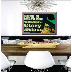 PRAISE THE LORD FROM THE EARTH  Children Room Wall Poster  GWPEACE12033  "14X12"
