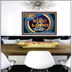 THE WORD OF THE LORD IS FOREVER SETTLED  Ultimate Inspirational Wall Art Poster  GWPEACE12035  "14X12"