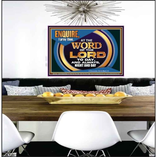 THE WORD OF THE LORD IS FOREVER SETTLED  Ultimate Inspirational Wall Art Poster  GWPEACE12035  