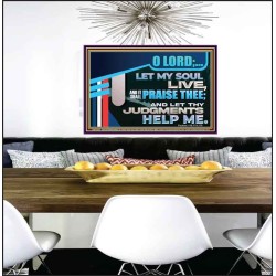 LET MY SOUL LIVE AND IT SHALL PRAISE THEE O LORD  Scripture Art Prints  GWPEACE12054  "14X12"
