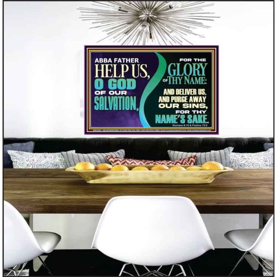 ABBA FATHER HELP US   Biblical Art Poster  GWPEACE12092  