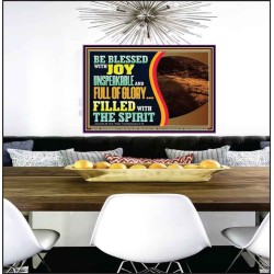 BE BLESSED WITH JOY UNSPEAKABLE AND FULL GLORY  Christian Art Poster  GWPEACE12100  "14X12"