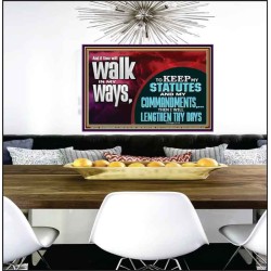 KEEP MY STATUTES AND MY COMMANDMENTS  Custom Wall Scripture Art  GWPEACE12125  "14X12"