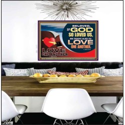 LOVE ONE ANOTHER  Custom Contemporary Christian Wall Art  GWPEACE12129  "14X12"